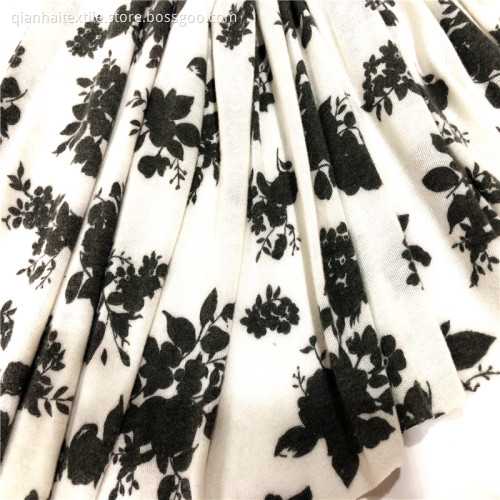 T/R/SPANDEX cashmere print + brush